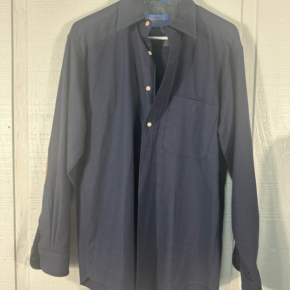Pendleton Blue Long Sleeve Button Down Shirt Size… - image 3